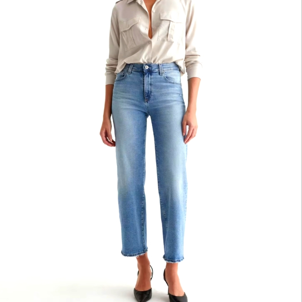 AG Saige Wide Leg Crop High Rise  Women's Jeans